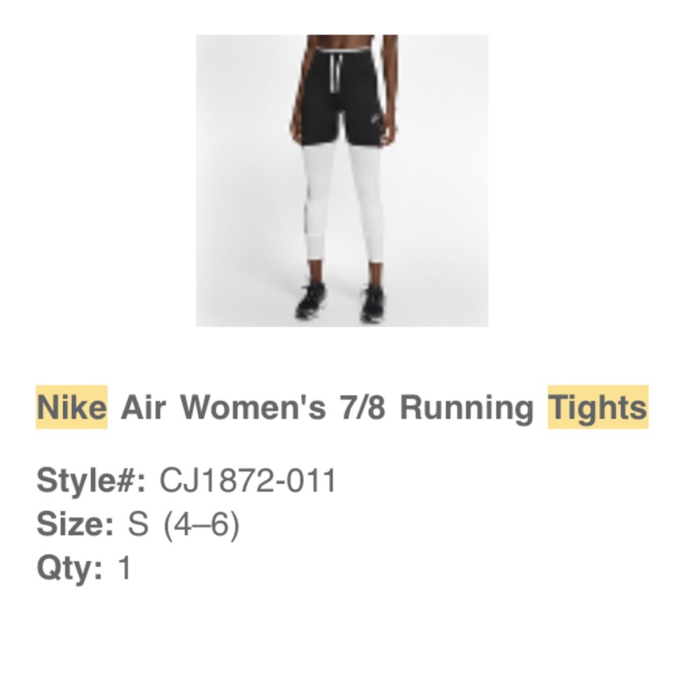 Nike Dri Fit Leggings Size Small